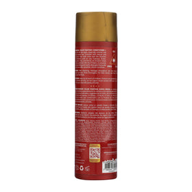 Applying Surya Brasil conditioner aids detangling and smoothness for dyed hair.