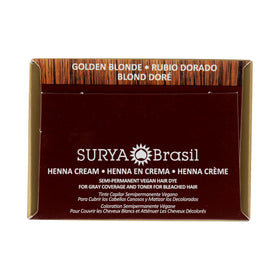 Healthy-looking shine after use of Surya Brasil Henna Cream Golden Blonde.