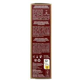Ingredients panel highlights natural-origin components like henna and amla.