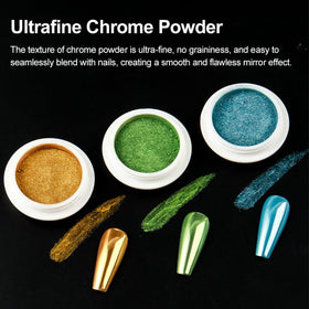 SUTOZMIWE home salon kit ready for DIY chrome nail art.
