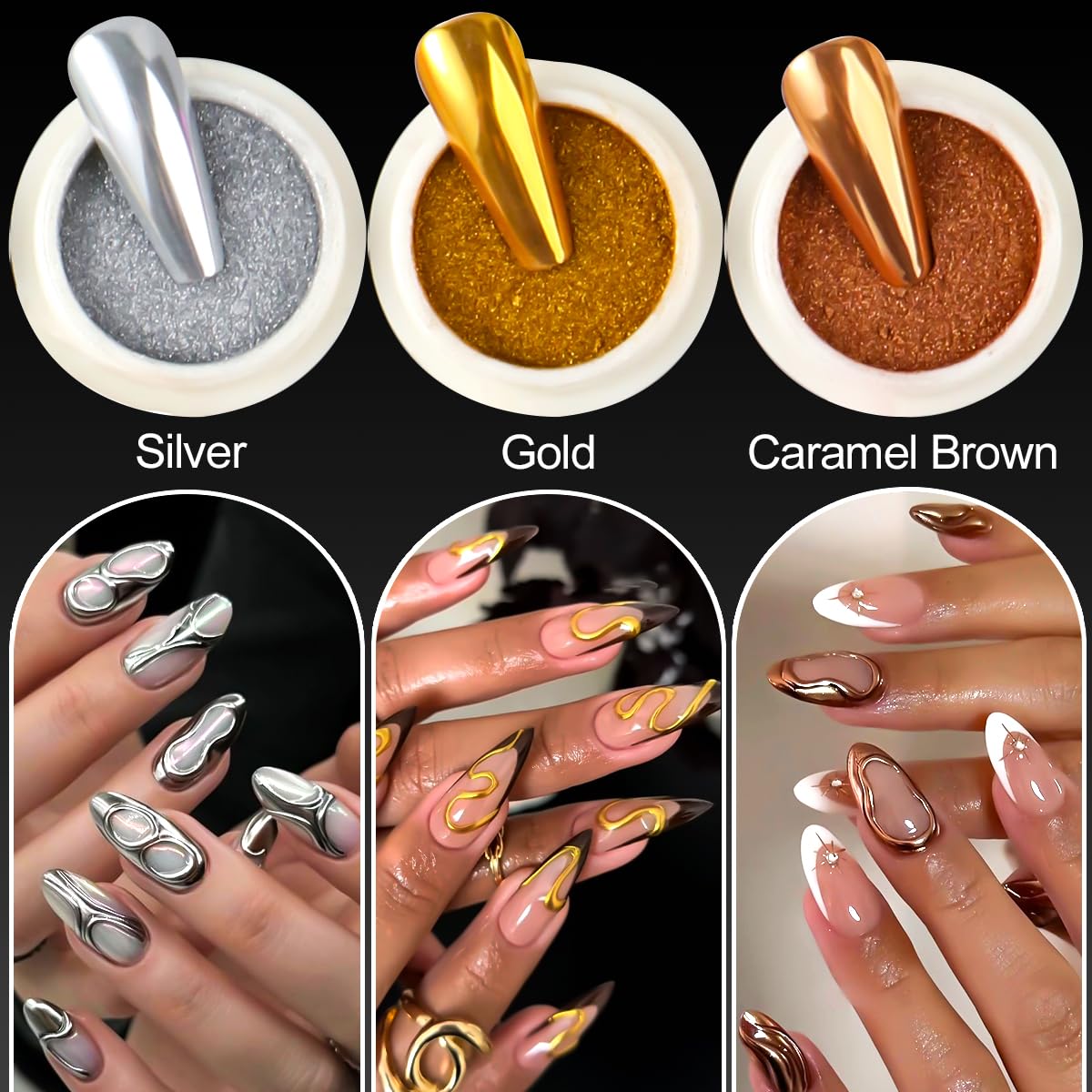 SUTOZMIWE ultra-fine powder blends smoothly for seamless nail coverage.