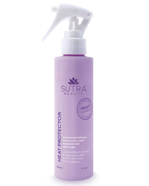 SUTRA Heat Guard bottle with pump for easy, even heat protection.