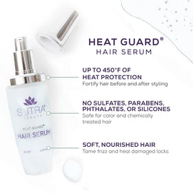 SUTRA Heat Guard Serum after use for frizz control and shine