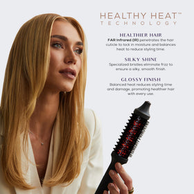 Sutra Thermal Brush digital display for easy temp selection during styling