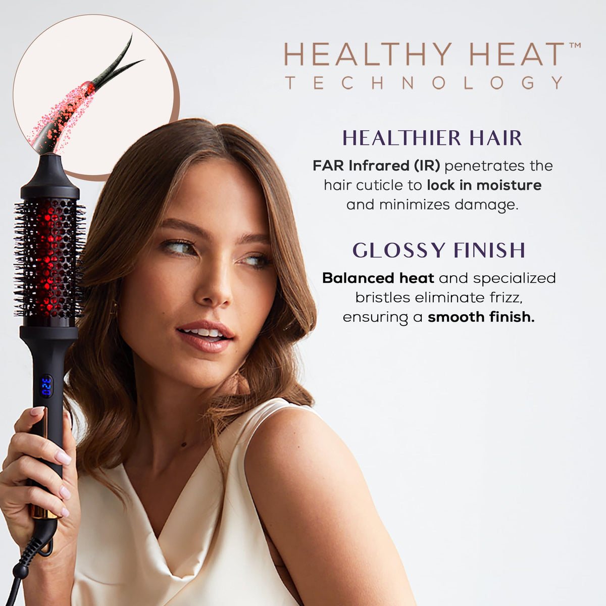 SUTRA Thermal Brush side handling showcases lightweight design for quick sessions.