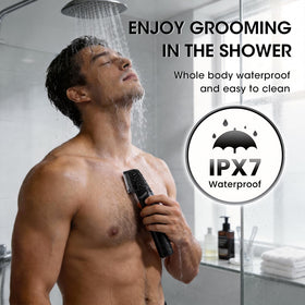 Suttik Manscape foil shaver for a smooth, comfortable finish without nicks.