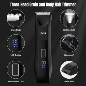 Suttik Manscape foil shaver for a close, precise finish on sensitive areas