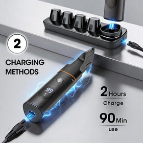 Suttik Manscape nose and ear trimmer for safe, comfortable trimming.