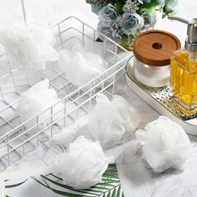 Suttmin 3-inch loofah sponge for gentle exfoliation with body wash
