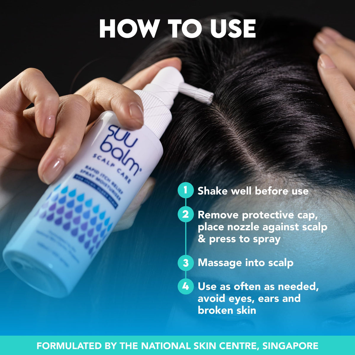 Suu Balm 180-spray bottle for on-the-go relief and conditioning