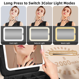 Suupvaor full screen 4K makeup mirror with clear illumination