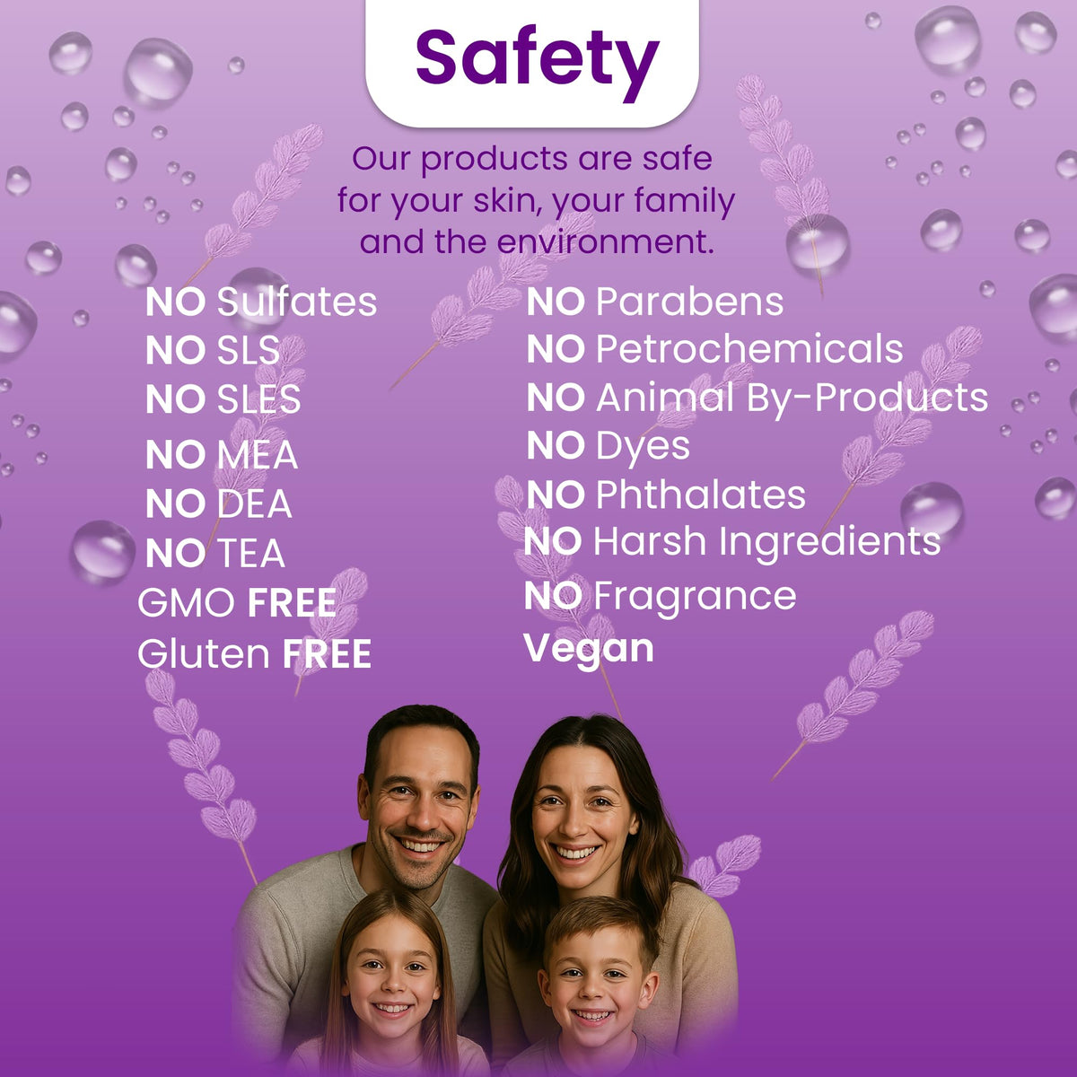 Suvechha USA vegan body wash ingredients aloe highlight hydration and skin comfort.