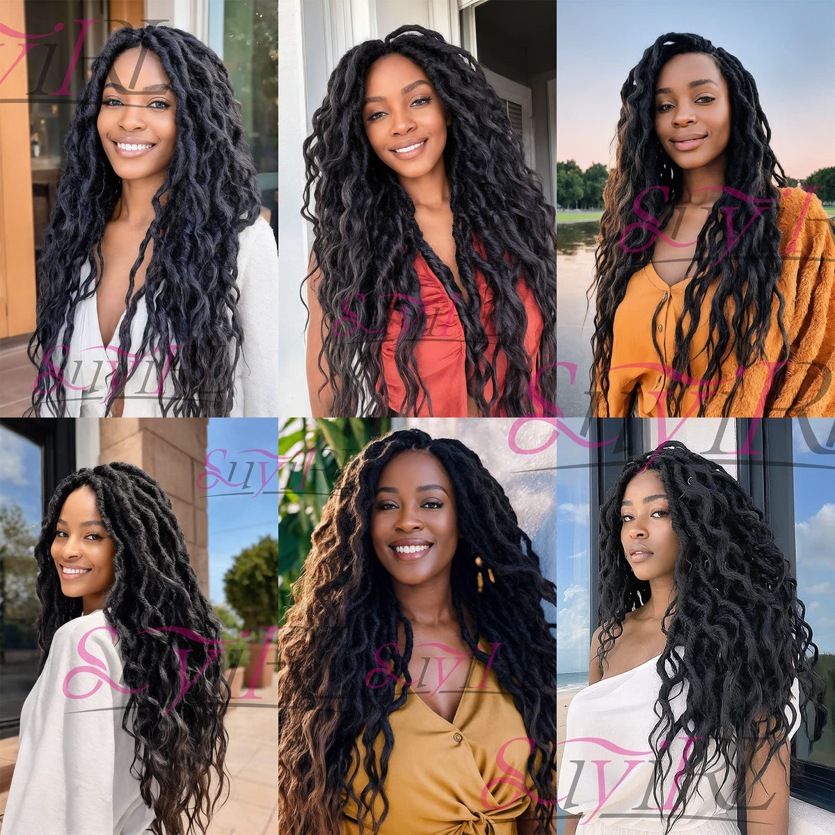 SuyiIRL Soft locs offer flexible, bouncy texture that shines in crowds.