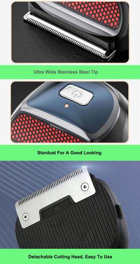SUYOOULIN washable blade area for easy rinse-clean maintenance.