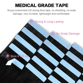 SUYYA blue tape double-sided attachment for secure reusable extensions
