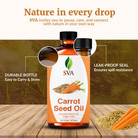 SVA Organics carrot seed oil seeds closeup highlighting natural source