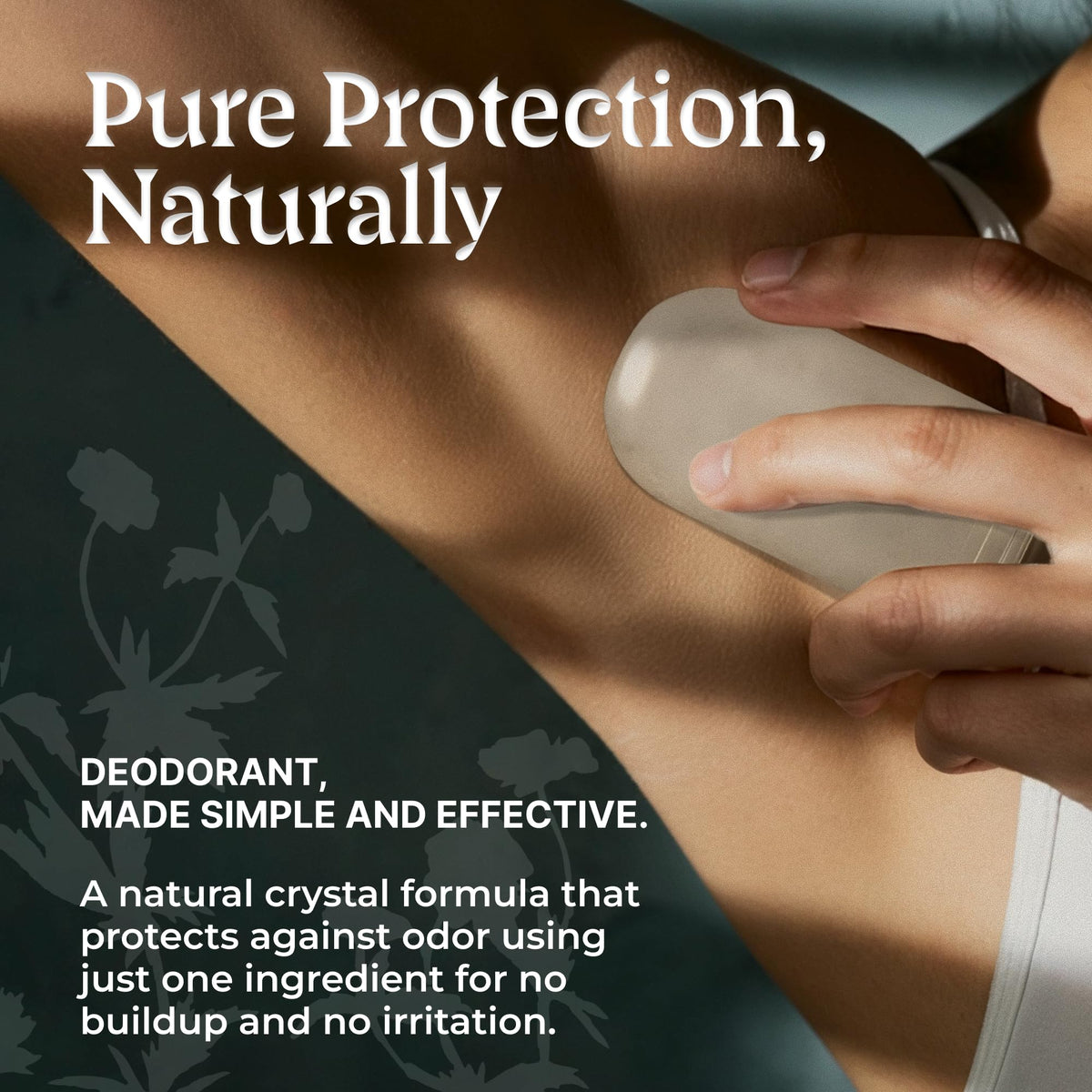 SVARA Mangosteen deodorant stick in hand for easy application