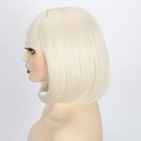 Svolna blunt bob face-framing wig silhouette.