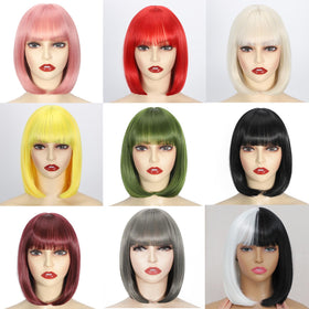 Svolna cosplay-ready platinum wig for events or performances.