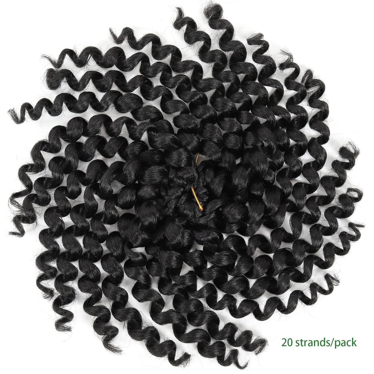 Svolna Easy-Install Pre-Looped Crochet Hair 8in in 1B ready to style.