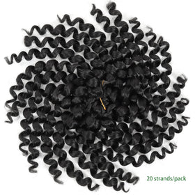 Svolna Easy-Install Pre-Looped Crochet Hair 8in in 1B ready to style.