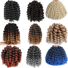 Svolna No-Shedding Ringlet Curls 8in in 1B for tangle-free brushing
