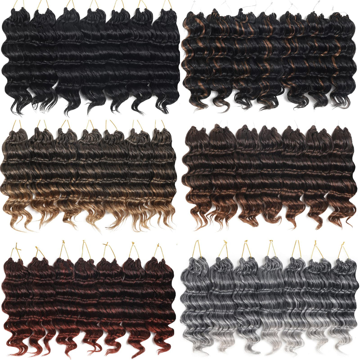 Svolna Ocean Wave crochet hair on model highlights thick, tangle-free results