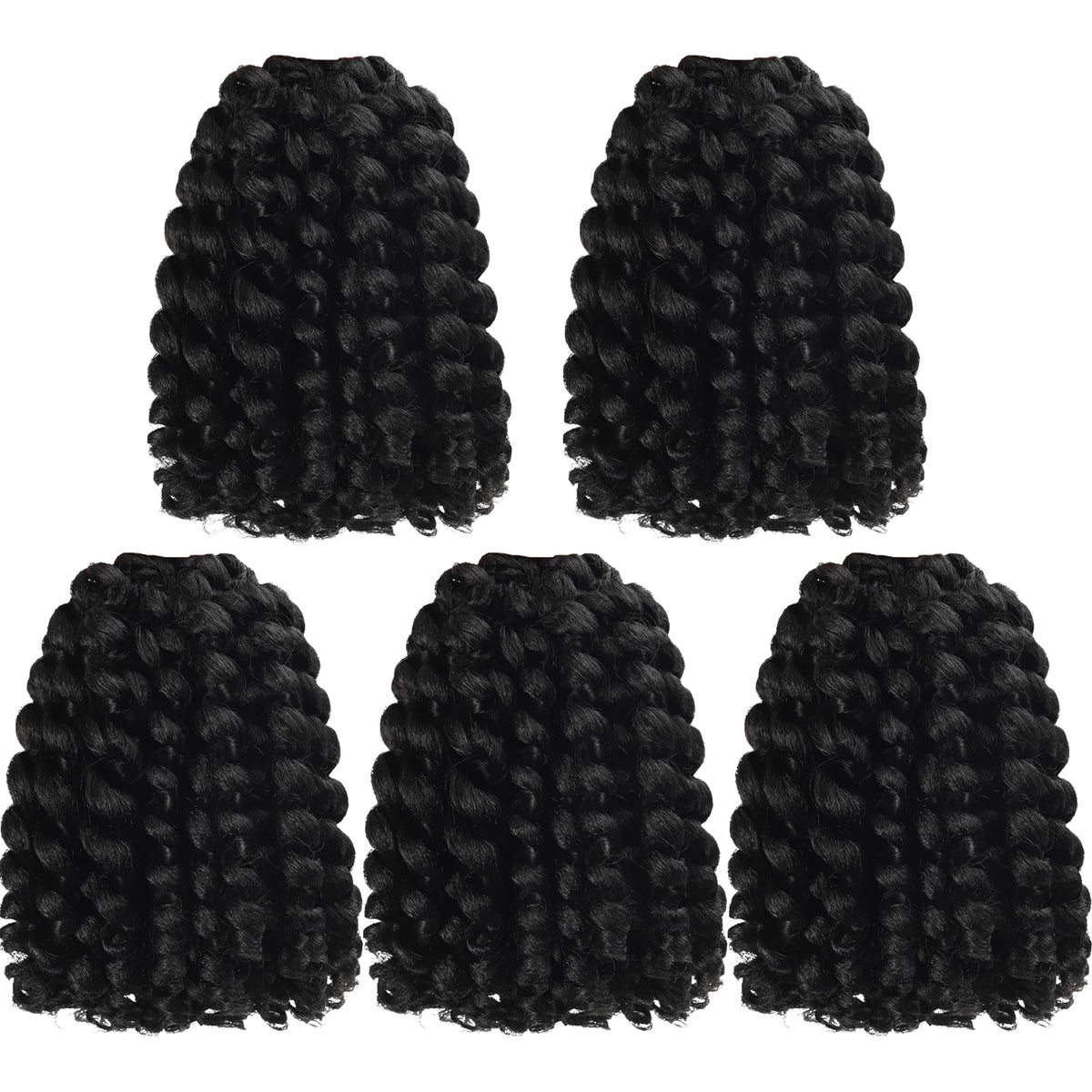 Svolna Ringlet Wand Curl 8in side view highlighting lightweight feel and comfortable wear in 1B.