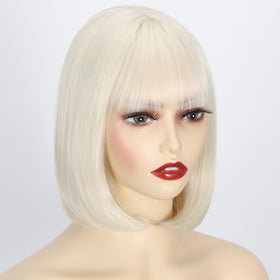 Svolna synthetic straight-hair wig texture closeup highlighting soft fibers.