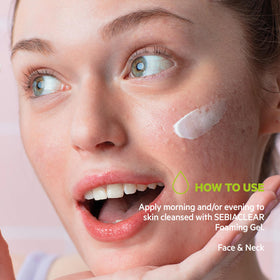 Application on clean skin shows quick absorption and comfortable feel.