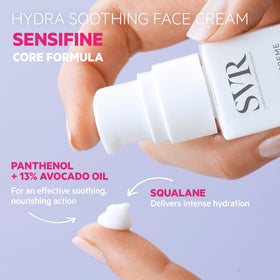 SVR Sensifine Hydra ingredients list highlighting panthenol and vitamin E.