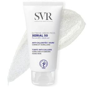 SVR Xerial 50 Extreme Foot Gel bottle for quick absorption and hydration