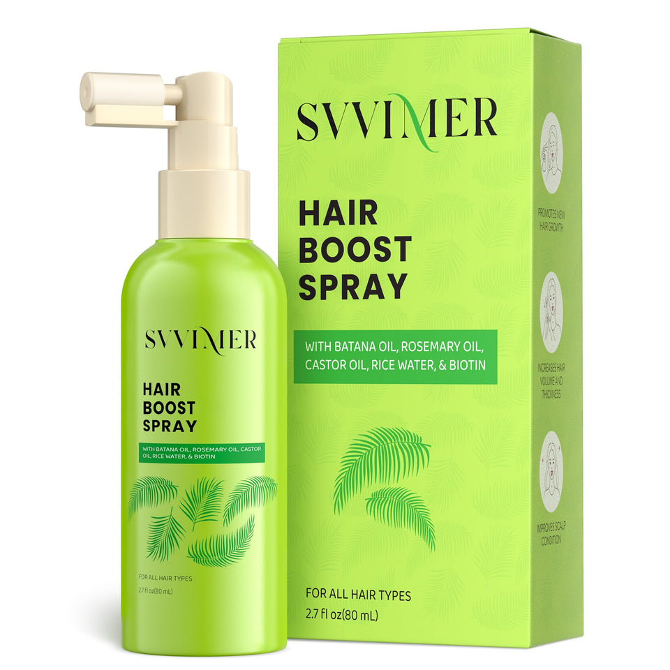 Svvimer Hair Boost Spray bottle for easy scalp application and fuller-looking hair