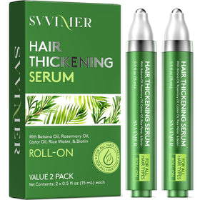 Svvimer hair growth serum roll-on bottle for targeted scalp care