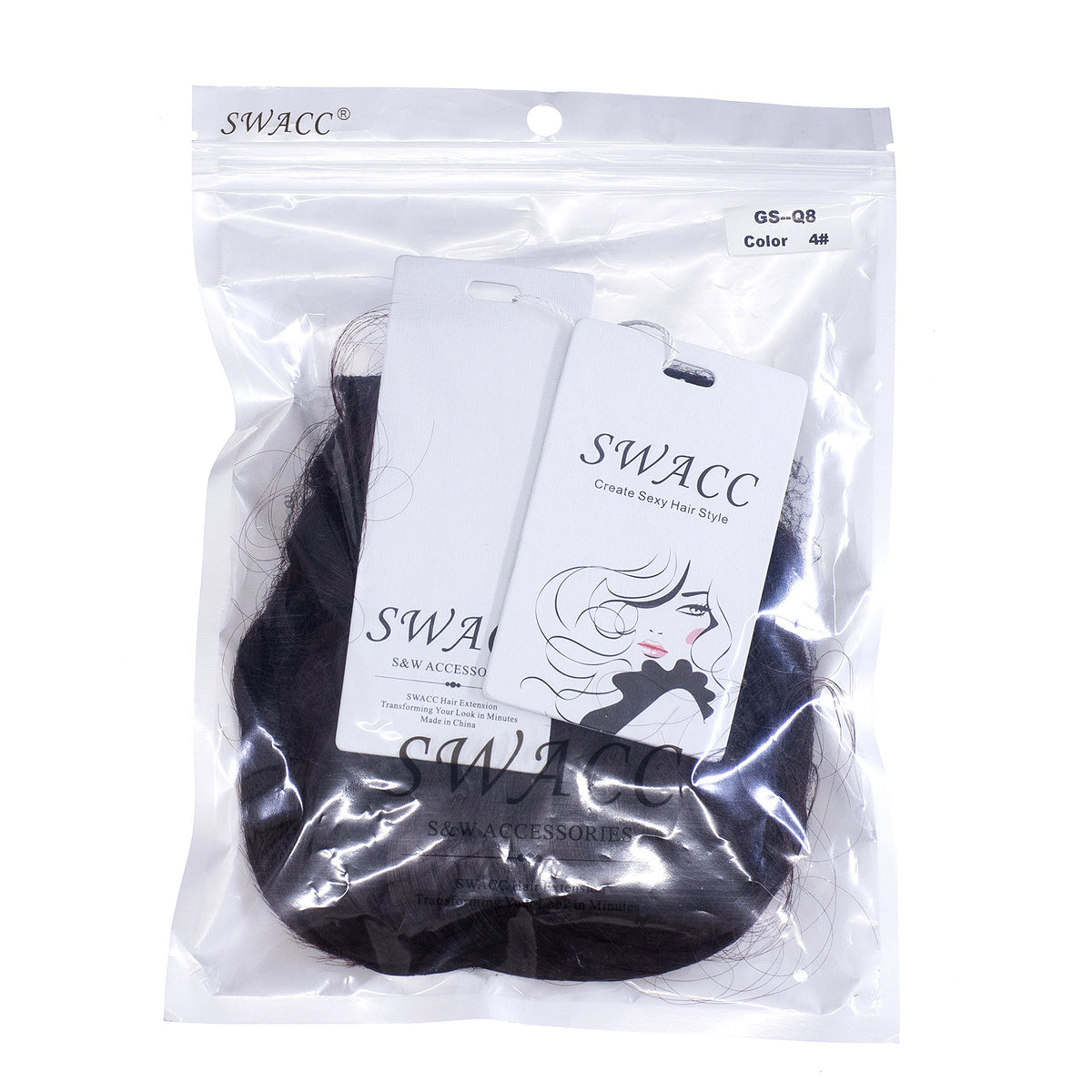 SWACC dark brown-4# shade blends with brunette tones