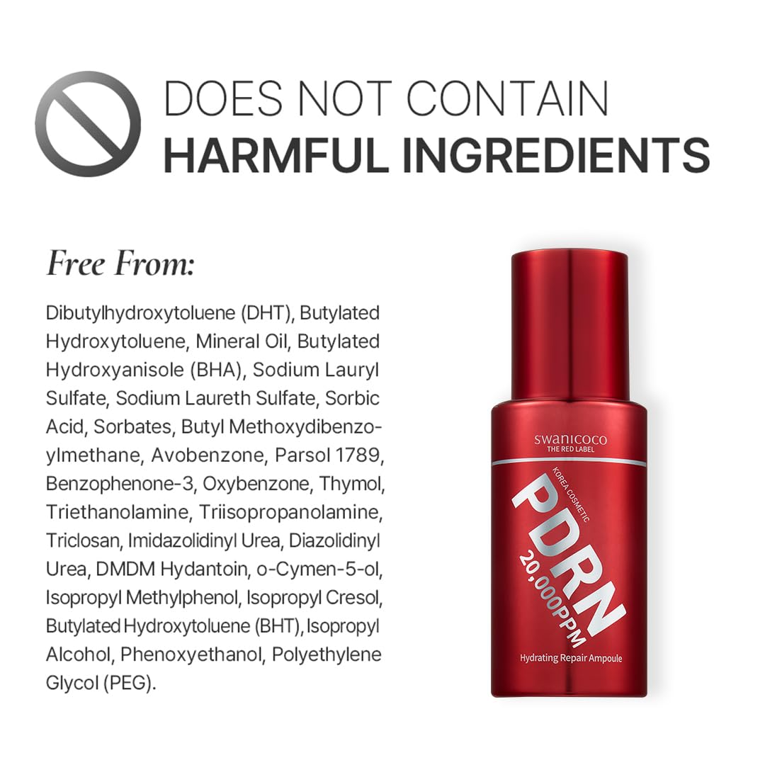 SWANICOCO Premium PDRN serum glass skin glow as it absorbs for a dewy look.