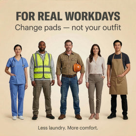 Swearx pads suitable for both women and men.