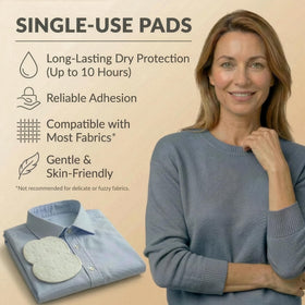 Swearx underarm pads ideal for work and travel use.