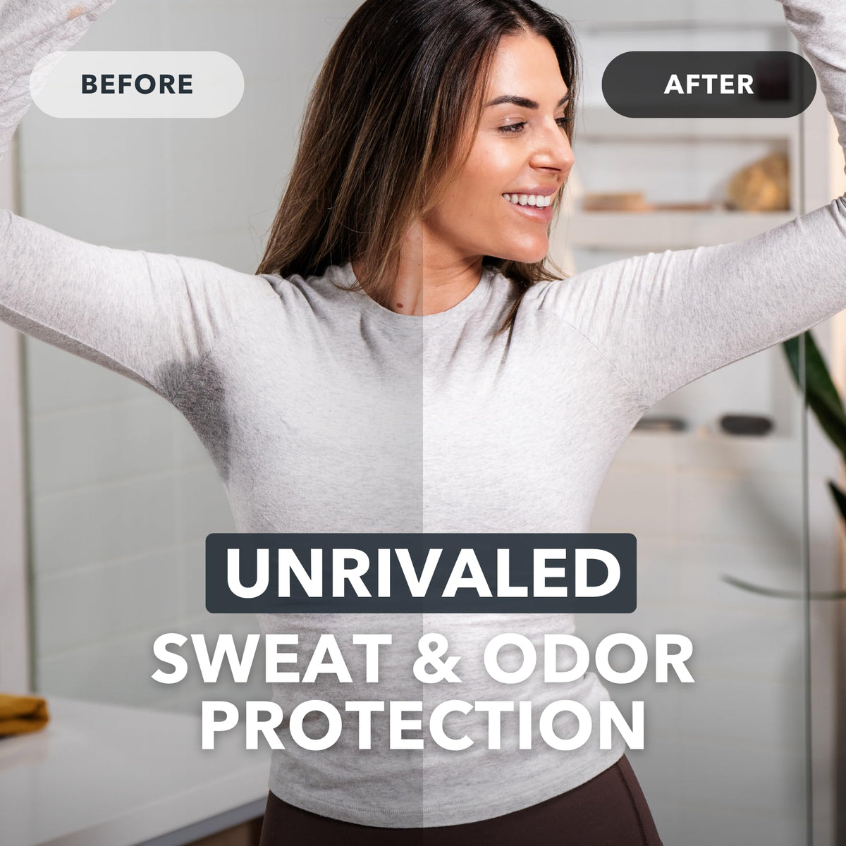 SweatBlock paraben-free and sulfate-free formula supports skin comfort.