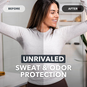 SweatBlock paraben-free and sulfate-free formula supports skin comfort.
