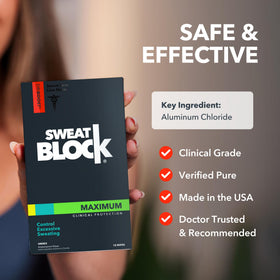 SweatBlock USA-made clean-label commitment for trusted skincare.