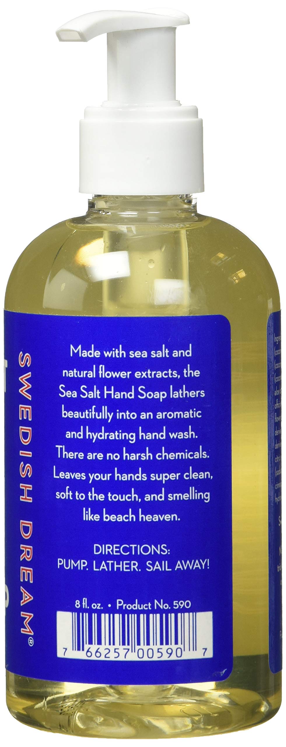 Swedish Dreams Sea Salt Hand Soap pour enables smooth, easy dispensing