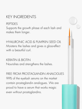 Sweed Eyelash Growth Serum cap detail with premium packaging