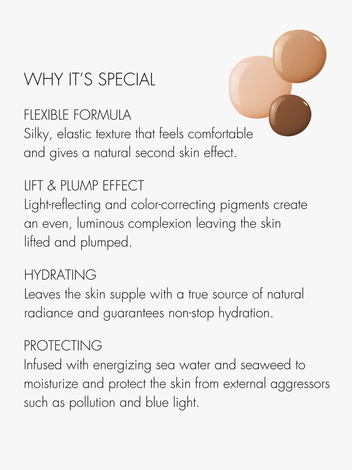 Sweed Glass Skin Foundation long-wearing formula stays vibrant from morning to evening.