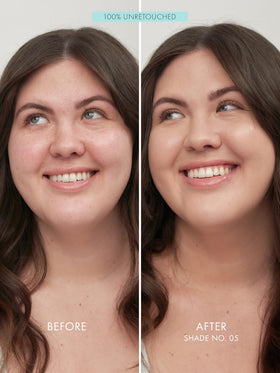 Sweed Glass Skin Foundation close-up texture demonstrates buildable coverage without caking.