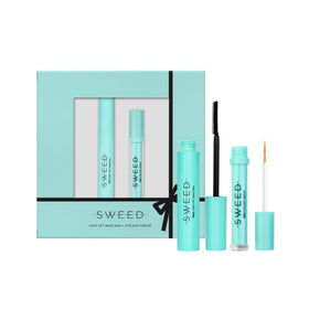 Sweed Lash Lift Mascara and Eyelash Serum duo arranged for gifting.