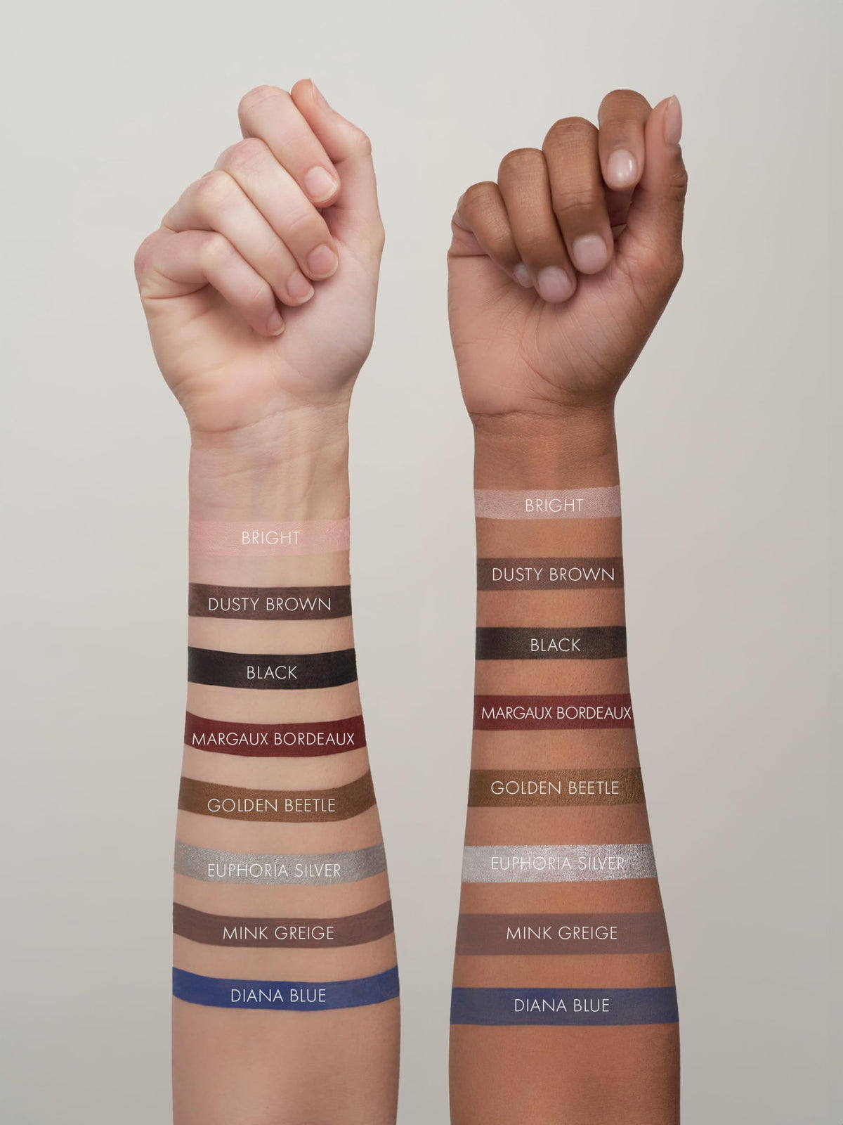 Sweed Satin Eyeliner waterline application demonstrates versatile use and long wear.