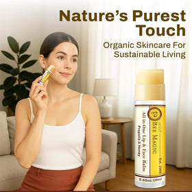 Clean, petroleum-free Sweet Bee Naturals lip balm packaging