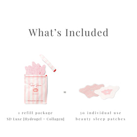 Center-zone patch detail highlighting targeted lip hydration by Sweet Dreams Luxe Beauty