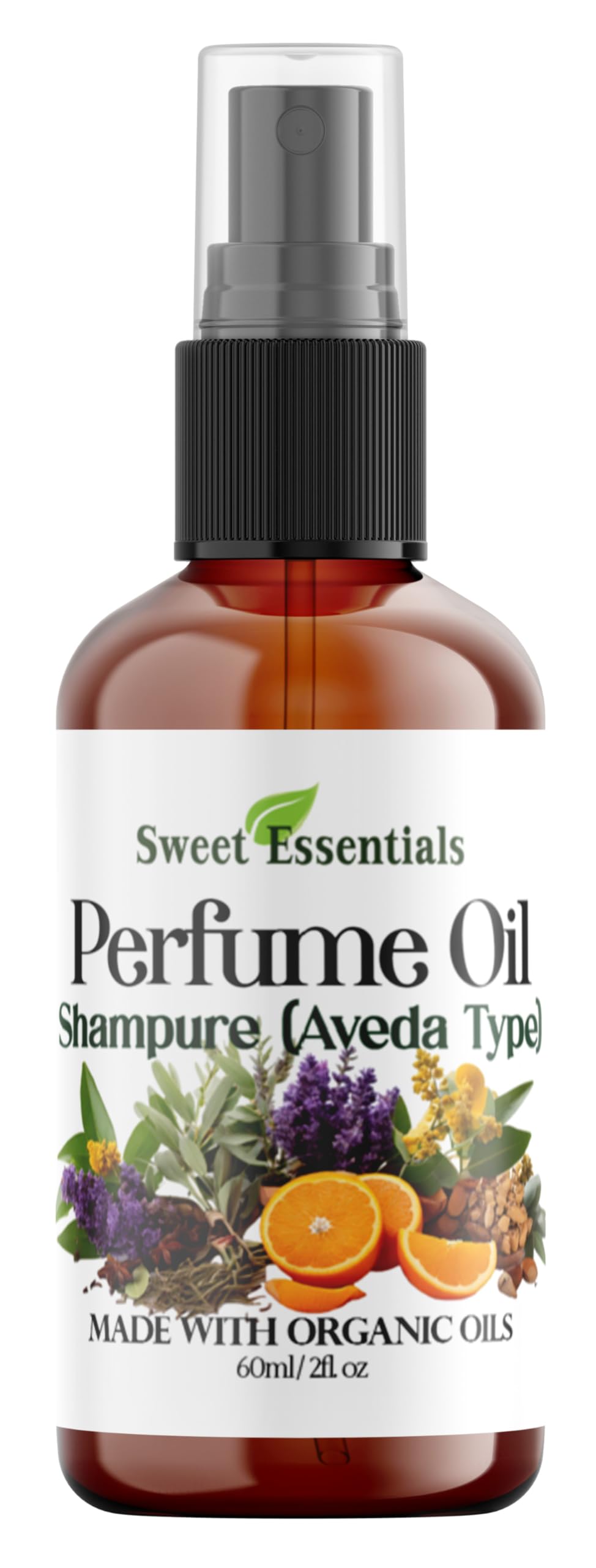 Sweet Essentials Shampure bottle pour shows long-lasting fragrance from an oil base.